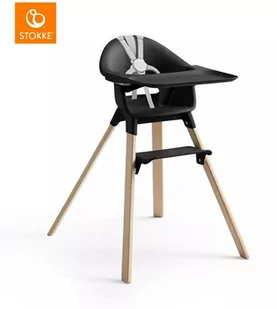 STOKKE Krzesełko CLIKK Black Natural - Krzesełka do karmienia - miniaturka - grafika 1