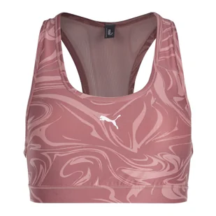 Stanik fitness PUMA Mid Impact 4Keeps Graphic PM - Bielizna sportowa damska - miniaturka - grafika 1