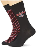 Skarpetki męskie - BOSS Skarpety męskie Regular_Socks, Black1, 39-42 EU - miniaturka - grafika 1