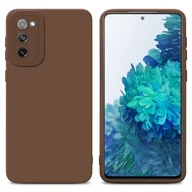 Etui i futerały do telefonów - Pokrowiec Cadorabo do Samsung Galaxy S20 FE z brązowym silikonowym etui TPU na telefon komórkowy - miniaturka - grafika 1