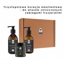 Nova Manufaktura 3-stopniowa Kuracja Emolientowa - do włosów zniszczonych zabiegami fryzjerskimi 630 ml - Zestawy kosmetyków damskich - miniaturka - grafika 1