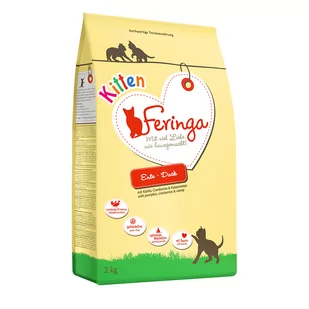Feringa 2 kg Sticks, łosoś i pstrąg, 9 x 6 g gratis! - Kitten, kaczka - Sucha karma dla kotów - miniaturka - grafika 1