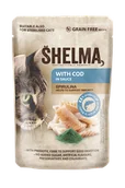Mokra karma dla kotów - Bezzbożowa mokra karma dla kota bogata w dorsza w sosie Shelma 85g - miniaturka - grafika 1