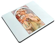 Podkładki pod mysz - Podkładka Kwiat Alfons Mucha 36x29cm - miniaturka - grafika 1