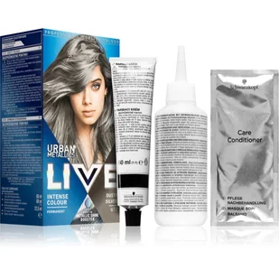 Schwarzkopf LIVE URBAN METALLICS trwała farba do włosów U72 Dusty Silver - Farby do włosów i szampony koloryzujące - miniaturka - grafika 1