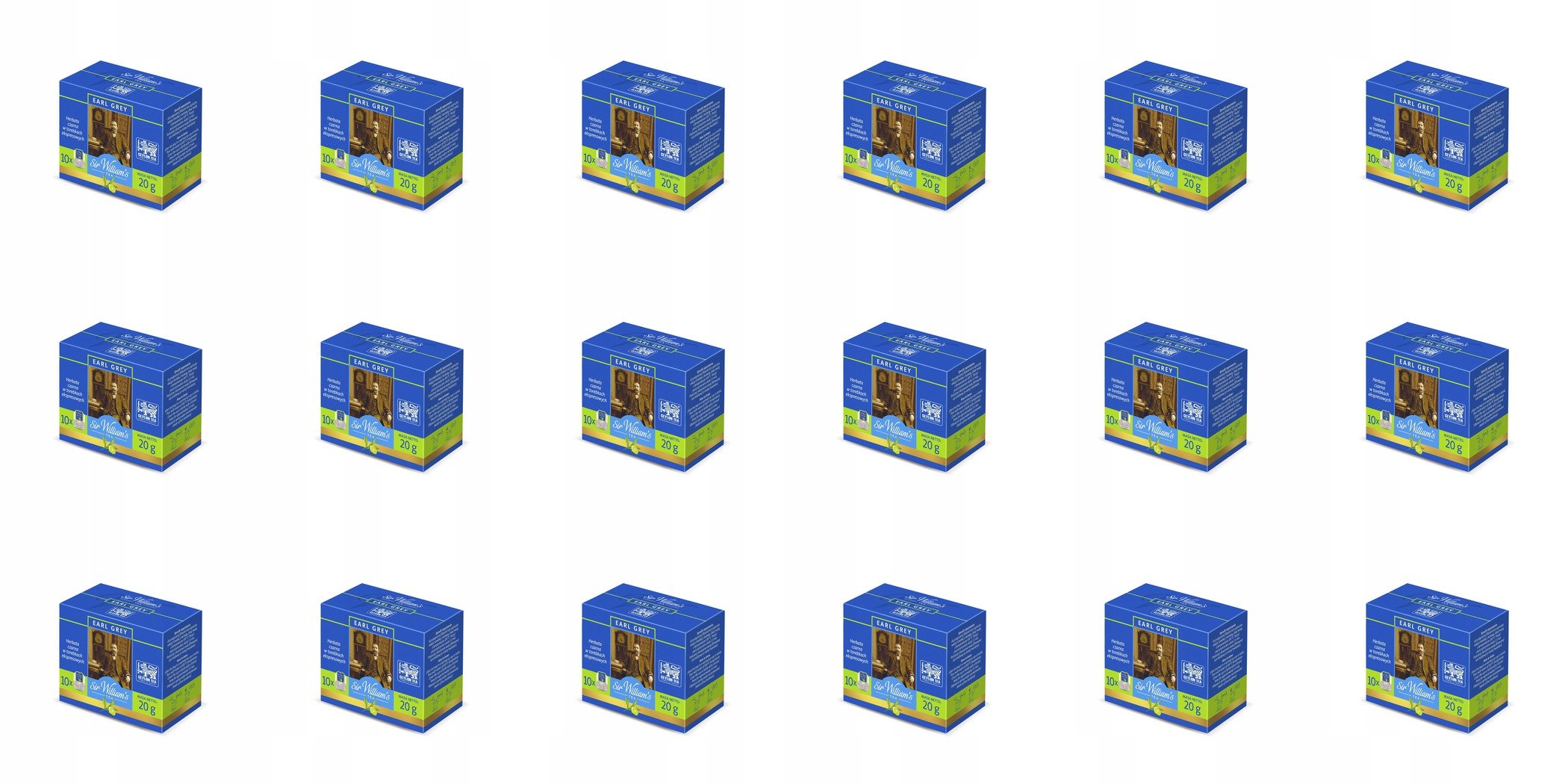 18x 20g Sir William's Herbata Tea Earl Grey Pół Kartonu