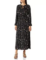 Sukienki - VERO MODA Sukienka damska Vmgalice Ls Ankle Dress WVN, czarny, XS - miniaturka - grafika 1