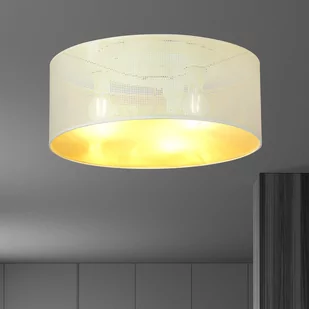 Emibig Aston plafon 3-punktowy biała/złota 1147/3 1147/3 - Lampy sufitowe - miniaturka - grafika 3