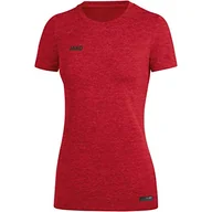 Koszulki i topy damskie - JAKO T-shirt damski Premium Basics czerwony czerwony melan? 44 - miniaturka - grafika 1