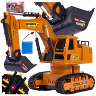 Zabawki zdalnie sterowane - Koparka Zdalnie Sterowana RC z Dźwiękiem, MASZYNA BUDOWLANA SAMOCHÓD 2,4 GHz Z755 - miniaturka - grafika 1