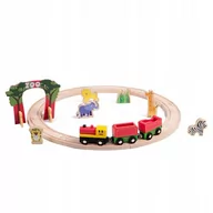 Kolejki i akcesoria - Pan Patyk, drewniana kolejka Zoo - miniaturka - grafika 1