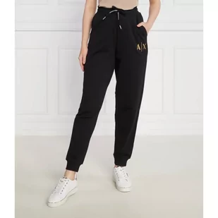 Armani Exchange Spodnie dresowe | Regular Fit - Dresy damskie - miniaturka - grafika 1