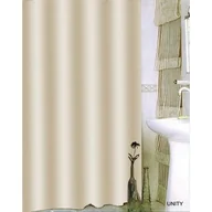 Zasłony prysznicowe - Zasłonka prysznicowa Txt Unity 180 x 200 cm beż - miniaturka - grafika 1