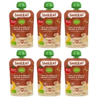 Desery dla dzieci - Smileat Mus z ekologicznymi migdałami, kakao i truskawkami po 9 miesiącu Zestaw 6 x 100 g Bio - miniaturka - grafika 1