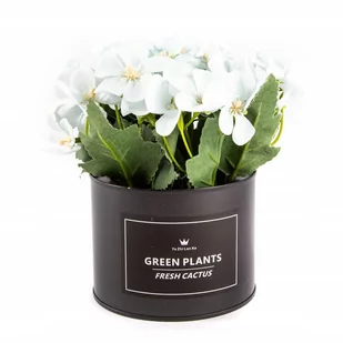 Sztuczny Kwiat W Doniczce Flower Box Różne Kolory - Sztuczne kwiaty - miniaturka - grafika 1