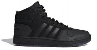 Buty Męskie Zimowe Adidas Hoops 2.0 MID B44621 Classic Ocieplane Black - Buty sportowe męskie - miniaturka - grafika 1