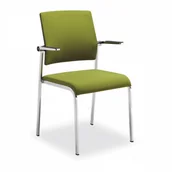 Fotele i krzesła biurowe - B2B Partner Krzesło konferencyjne WIRO, zielony T-082CH-F/B01 - miniaturka - grafika 1
