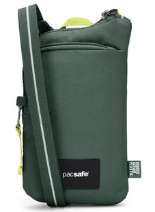 Saszetka antykradzieżowa na dokumenty Pacsafe Go Tech Crossbody - spruce green - Torby męskie - miniaturka - grafika 1