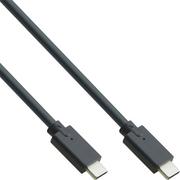 Kable - InLine 35702A kabel USB-C 3.2 Gen 2 wtyczka/wtyczka czarny 2,0m 35702A - miniaturka - grafika 1