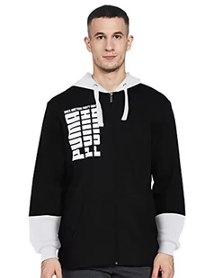 Puma Rebel Up Fz Hoody Fl Cotton Black M - Bluzy męskie - miniaturka - grafika 1