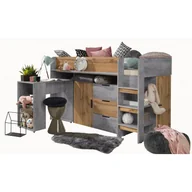 Łóżka dla dzieci i młodzieży - Łóżko antresola z biurkiem KONKRET 1 - miniaturka - grafika 1