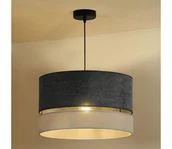 Lampy sufitowe - Duolla - Żyrandol na lince DOUBLE 1xE27/15W/230V śr. 40 cm szary - miniaturka - grafika 1