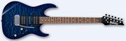 Ibanez GRX70QA Transparent Blue Burst