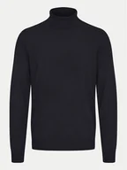 Swetry męskie - Blend Golf 20717261 Czarny Regular Fit - miniaturka - grafika 1