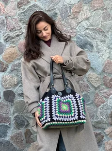 Torba na ramię-shopperka - Torebki damskie - miniaturka - grafika 1