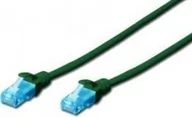 Kable miedziane - Digitus CAT 5e U-UTP patch cable PVC AWG 26/7 length 25m color green - miniaturka - grafika 1