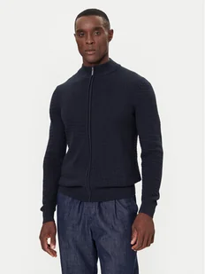 Bugatti Kardigan 7600-85524D Granatowy Regular Fit - Swetry męskie - miniaturka - grafika 1