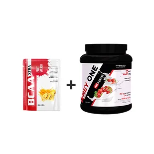 ACTIVLAB BCAA Xtra Fruit Splash - 800g - Pineapple Mango + RED SUPPORT Whey One - 1020g - Strawberry - Aminokwasy - miniaturka - grafika 1