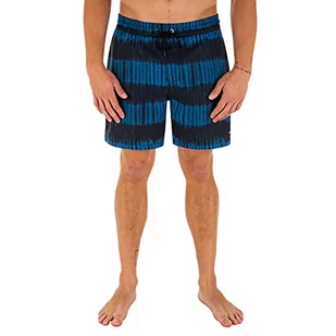 Hurley Hurley Męskie spodenki z nadrukiem 43 cm siatkówki krótkie spodenki Armory Navy XL MBS0010460 - Spodenki męskie - miniaturka - grafika 1