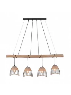 Leuchten Direkt 11156-79 - Żyrandol na lince REED 4xE27/60W/230V - Lampy sufitowe - miniaturka - grafika 1