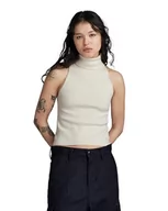 Swetry damskie - G-STAR RAW Damski sweter Ny Raw Slim Top Sl, beżowy (Eggnog D24007-d487-g076), L - miniaturka - grafika 1