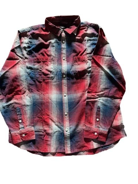 Koszula Męska VANS Indigo Plaid LS Woven Racing Red VN000T6XIZQ1 L