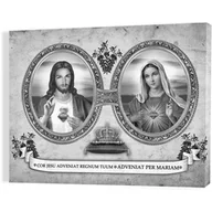 Ikony i obrazy sakralne - Obraz religijny na płótnie Serce Maryi i Serce Jezusa - miniaturka - grafika 1