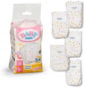 Baby born - Nappies 5pack - Lalki dla dziewczynek - miniaturka - grafika 1