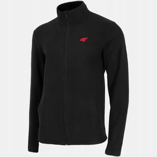 Bluza Męska 4F Polarowa Polar Rozpinany Bez Kaptura Termoaktywny M460 Czarny 3XL - Bluzy męskie - miniaturka - grafika 1