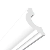 Sztukateria - Listwa ścienna dekoracyjna 200 x 3,8 x 1,8 m biały HomeMe - miniaturka - grafika 1