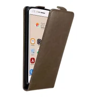 Etui i futerały do telefonów - Etui Cadorabo do ZTE Blade V8 w kolorze brązowym Etui z klapką na telefon komórkowy Etui Cover - miniaturka - grafika 1