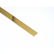 Płytki ceramiczne - Profil Decor listwa do glazury płaskownik 3x270 cm stal nierdzewna złoty poler - miniaturka - grafika 1