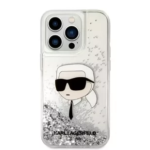 Karl Lagerfeld Etui KLHCP14XLNKHCH do iPhone 14 Pro Max 6,7" hardcase Glitter Karl Head srebrny/silver - Etui i futerały do telefonów - miniaturka - grafika 3