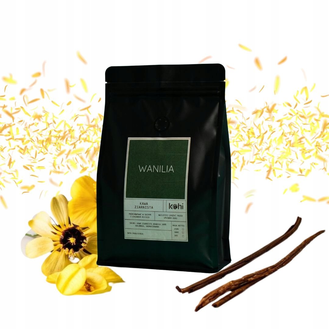 Kawa Smakowa Ziarnista Wanilia 1kg Kohi Waniliowa