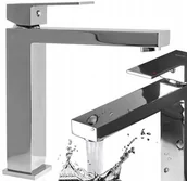 Baterie umywalkowe - Rea Bateria umywalkowa chrom niska Fenix - miniaturka - grafika 1
