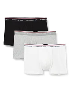 Tommy Hilfiger Trunk 3p Bokserki (szorty) Mężczyźni, Czarny, XL - Spodenki damskie - miniaturka - grafika 1