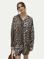 Koszule damskie - Vero Moda Koszula Josie 10315150 Brązowy Oversize - miniaturka - grafika 1