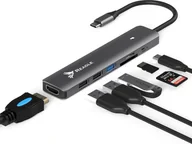Huby USB - HUB USB Reagle REAGLE HUB USB-C 3.1 HDMI 4K PD 100W Czytnik SD TF ADAPTER 7w1 Apple M1 M2 - miniaturka - grafika 1