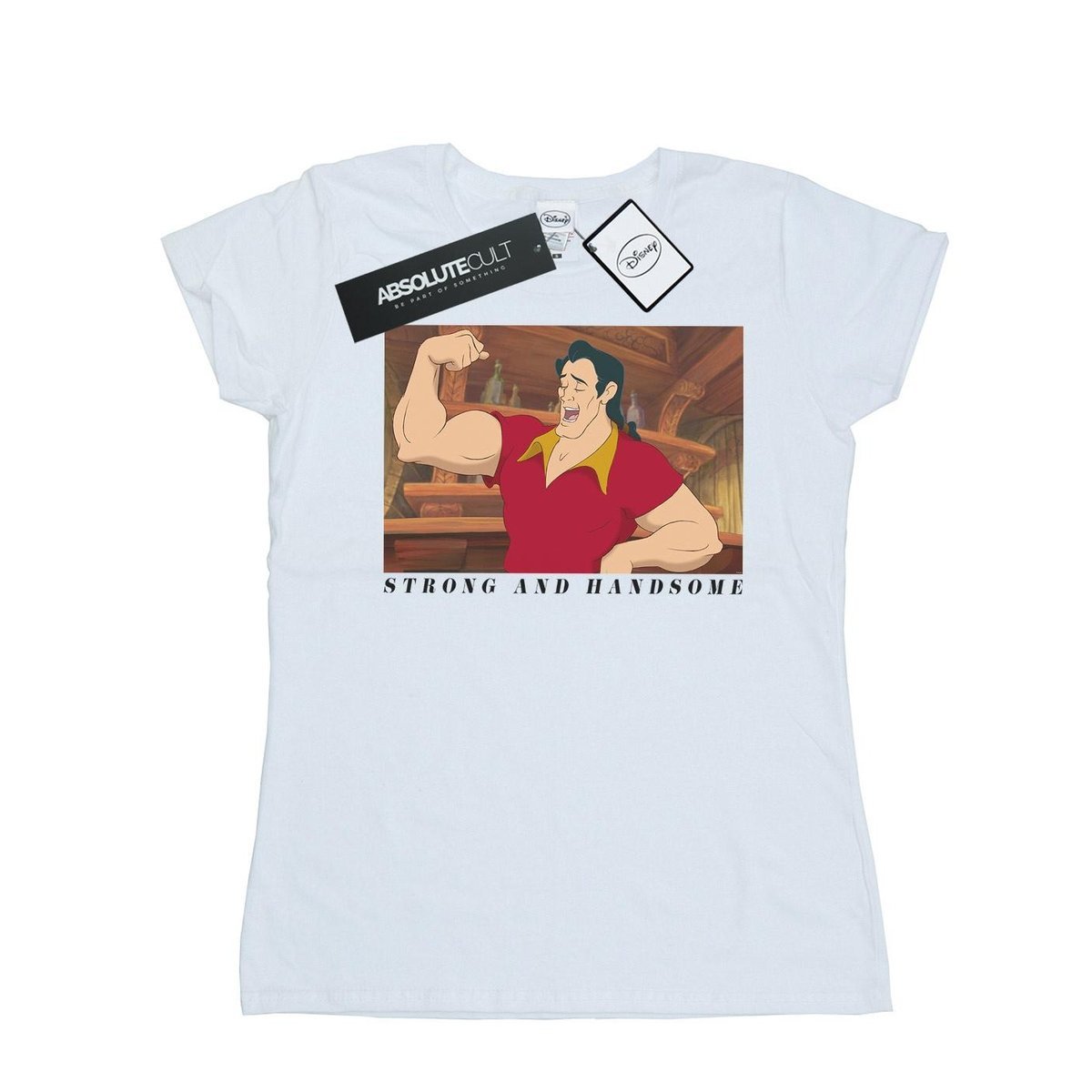 Disney Koszulka Damska / Damska Beauty And The Beast Handsome Brute Cotton T-Shirt (L / Ciepły Biały)