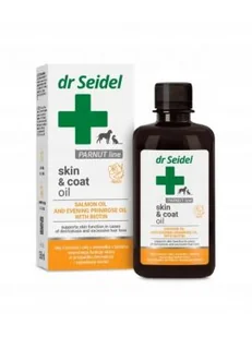 DR SEIDEL Skin &amp; Coat Oil 250ml olej z łososia wiesiołka biotyna - Suplementy i witaminy dla kotów - miniaturka - grafika 1